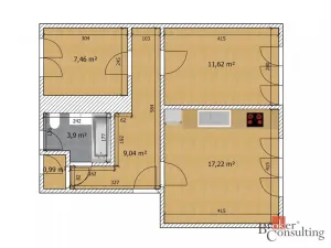 Pronájem bytu 3+kk, Kladno - Kročehlavy, U výtopny, 56 m2
