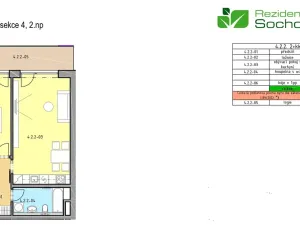 Pronájem bytu 2+kk, Brno, Sochorova, 58 m2