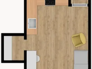 Pronájem bytu 1+kk, Olomouc, Eduarda Hamburgera, 33 m2