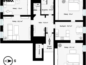 Prodej bytu 4+1, Praha - Malá Strana, Valdštejnská, 117 m2