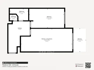 Pronájem bytu 2+kk, Praha - Kyje, Pelušková, 52 m2