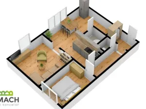 Prodej bytu 2+1, Uherské Hradiště, Štěpnická, 44 m2