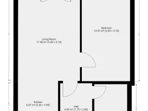 Pronájem bytu 2+kk, Praha - Třebonice, U Radosti, 51 m2