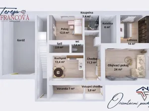 Prodej rodinného domu, Šternberk - Chabičov, 222 m2