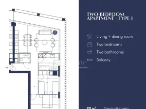 Prodej bytu 2+kk, Vlora, Albánie, 134 m2