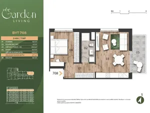 Prodej bytu 2+kk, Praha - Černý Most, Arnošta Valenty, 46 m2