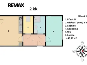 Pronájem bytu 2+kk, Praha - Hlubočepy, Wassermannova, 48 m2