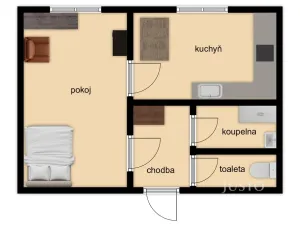 Pronájem bytu 1+1, Kolín - Kolín II, Na Magistrále, 24 m2