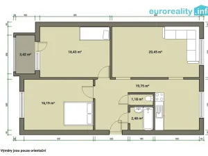 Prodej bytu 3+1, Chodský Újezd, 78 m2