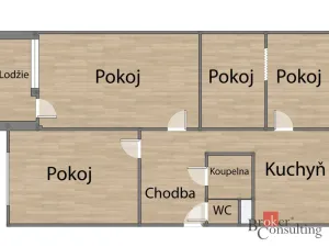 Pronájem bytu 4+1, Plzeň - Severní Předměstí, Strážnická, 76 m2