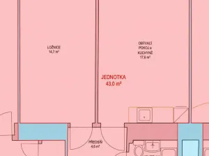 Prodej bytu 2+kk, Praha - Žižkov, Žerotínova, 40 m2