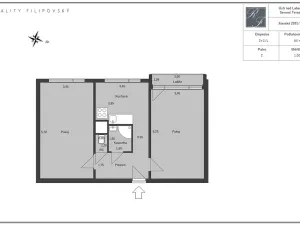 Pronájem bytu 2+1, Ústí nad Labem, Jizerská, 64 m2