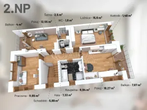 Prodej rodinného domu, Roztoky, Zvoncová, 153 m2