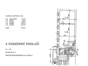 Pronájem kanceláře, Praha - Nové Město, Štěpánská, 71 m2