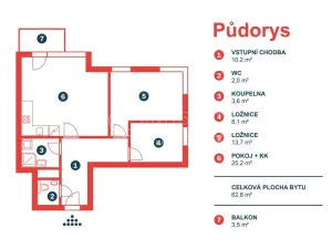 Prodej bytu 3+kk, Praha - Uhříněves, V kuťatech, 66 m2