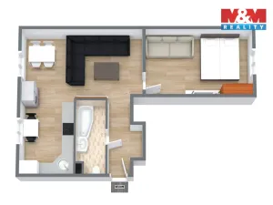 Prodej bytu 2+kk, Sokolov, Hornická, 48 m2