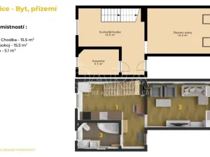 Prodej bytu 2+1, Plzeň - Doubravka, Skalní, 55 m2