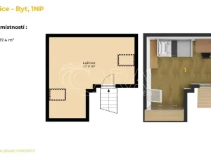 Prodej bytu 2+1, Plzeň - Doubravka, Skalní, 55 m2