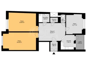 Prodej bytu 4+kk, Praha - Karlín, Pobřežní, 99 m2