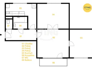 Prodej bytu 3+1, Olomouc - Nová Ulice, tř. Míru, 66 m2