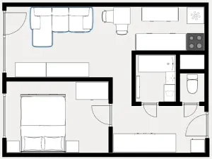 Pronájem bytu 2+kk, Praha - Kobylisy, Frýdlantská, 43 m2