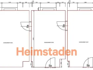 Pronájem kanceláře, Havířov - Město, Jana Švermy, 54 m2