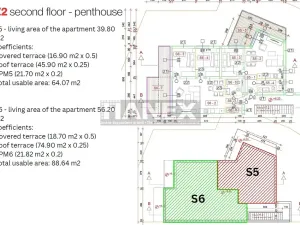Prodej bytu 3+kk, Marina, Chorvatsko, Zaglavica, 56 m2