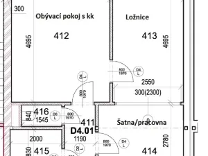 Pronájem bytu 3+kk, Milovice, Slepá, 51 m2