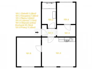 Prodej bytu 3+kk, Žďár nad Sázavou, Nádražní, 57 m2