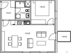 Pronájem bytu 2+kk, Olomouc, Eduarda Hamburgera, 51 m2