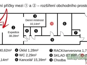 Pronájem obchodního prostoru, Praha - Kunratice, Dobronická, 190 m2