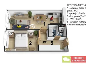 Prodej bytu 2+kk, Praha, Novodvorská, 41 m2