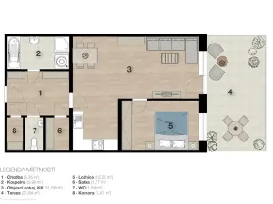 Prodej bytu 2+kk, Praha - Hloubětín, Mochovská, 63 m2