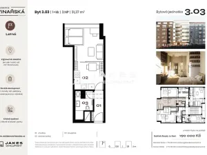Prodej bytu 2+kk, Praha - Holešovice, Kostelní, 30 m2