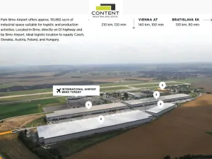 Pronájem skladu, Brno - Tuřany, Letiště Brno-Tuřany, 3500 m2