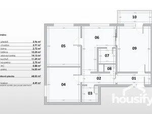 Prodej bytu 3+1, Znojmo, Dukelských bojovníků, 72 m2