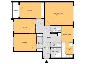 Prodej bytu 4+1, Praha - Hlubočepy, Krškova, 90 m2