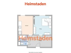 Pronájem bytu 1+1, Ostrava - Poruba, Opavská, 38 m2