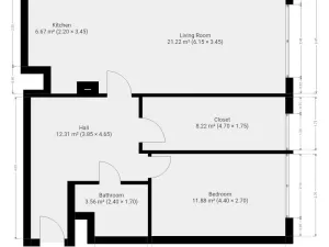 Pronájem bytu 3+kk, Praha - Modřany, Poljanovova, 68 m2