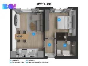 Prodej bytu 2+kk, Opava, Ratibořská, 35 m2