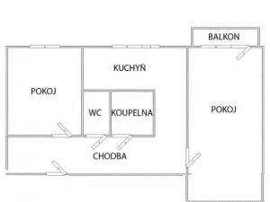 Prodej bytu 2+1, Zlín - Malenovice, třída Svobody, 51 m2