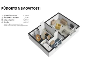 Prodej bytu 1+1, Svoboda nad Úpou, Rýchorské sídliště, 32 m2