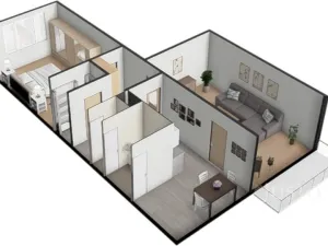 Prodej bytu 2+1, Písek - Budějovické Předměstí, třída Přátelství, 60 m2