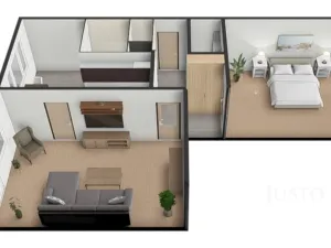 Prodej bytu 2+1, Písek - Budějovické Předměstí, třída Přátelství, 60 m2