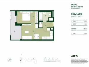 Prodej bytu 2+kk, Praha - Hlubočepy, Silurská, 46 m2