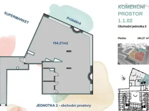 Pronájem obchodního prostoru, Praha - Strašnice, Průběžná, 194 m2
