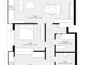Pronájem bytu 3+kk, Brno, třída Generála Píky, 91 m2