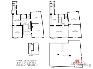 Prodej rodinného domu, Hulín, Čechova, 108 m2