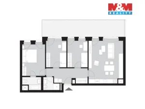 Prodej bytu 4+kk, Kladno - Dubí, Ke křížku, 87 m2