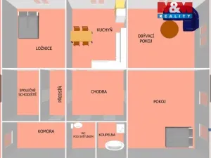 Prodej bytu 3+1, Jaroměř - Pražské Předměstí, Husova, 124 m2